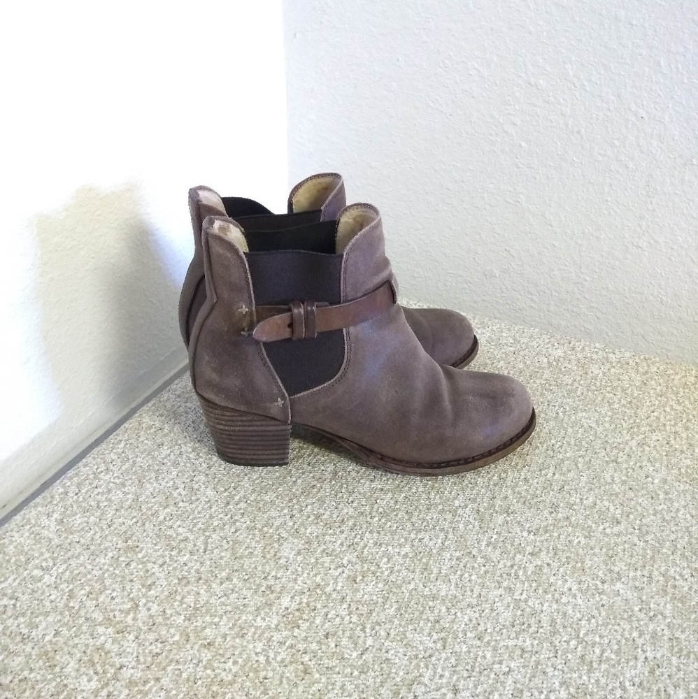 Rag & Bone Patina Brown Suede Leather Ankle Boots - Picture 2 of 6